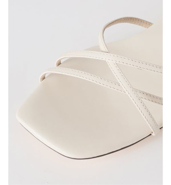  「《予約》3.5cmスクエア2WAYサンダル」|サンダル|