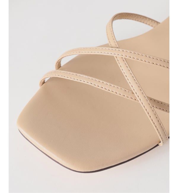  「《予約》3.5cmスクエア2WAYサンダル」|サンダル|