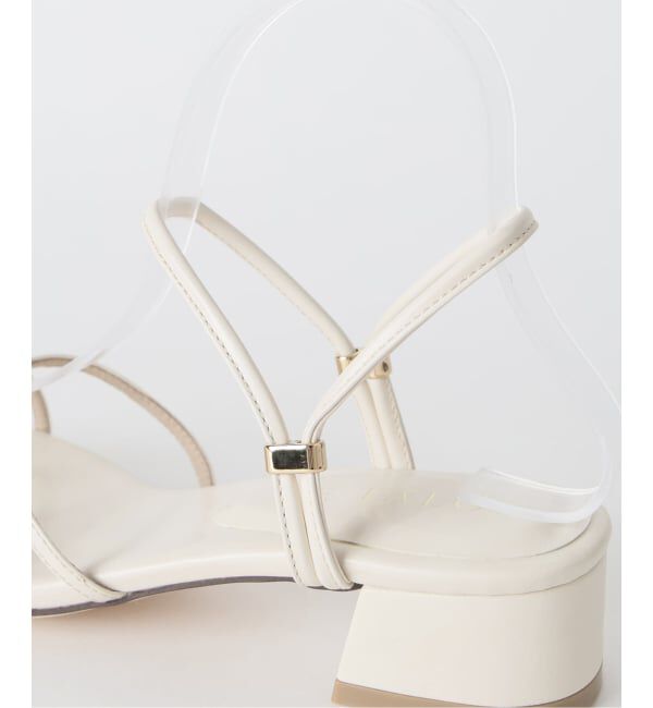  「《予約》3.5cmスクエア2WAYサンダル」|サンダル|