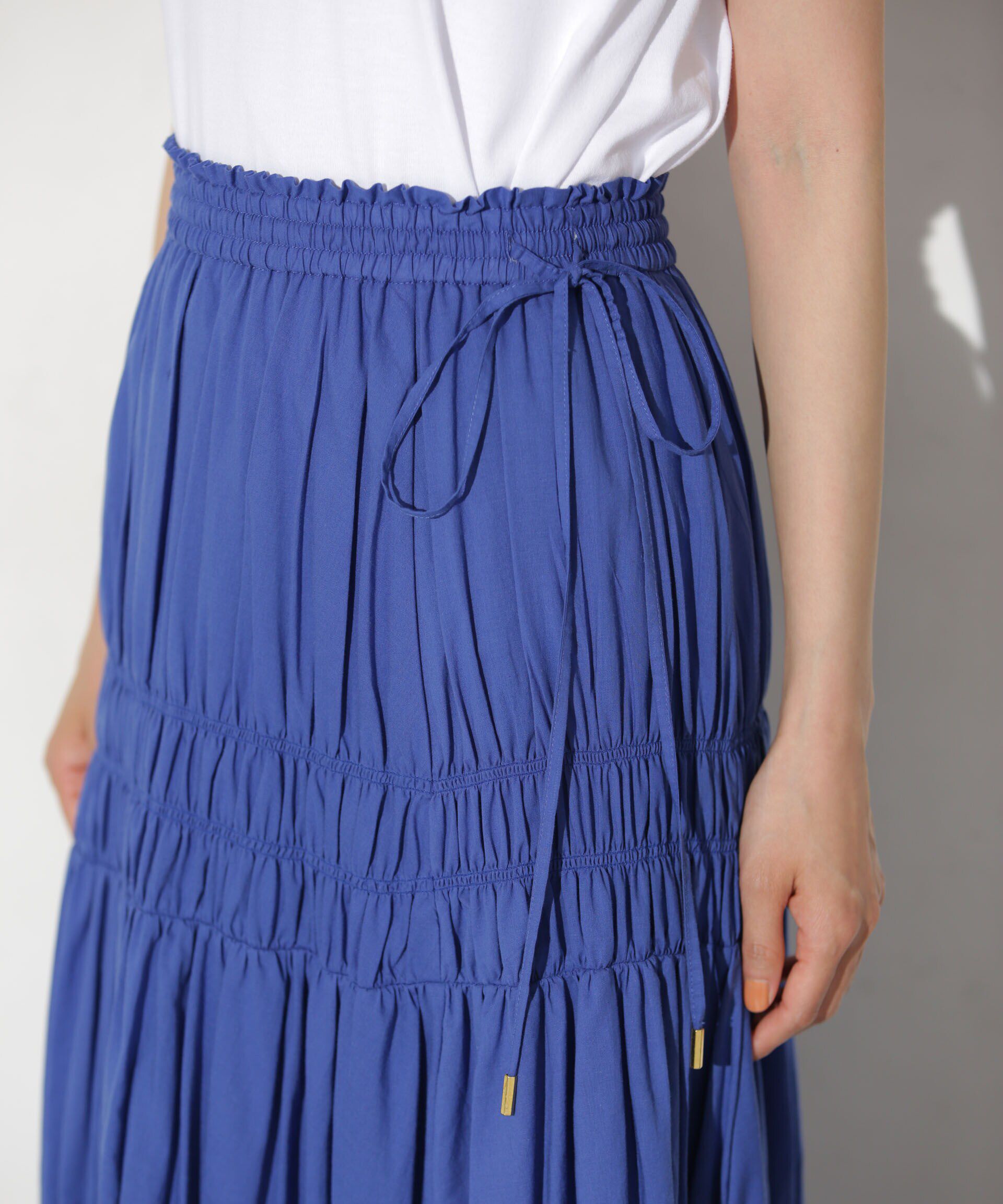 nano･universe「ティアードギャザースカート」|スカート|