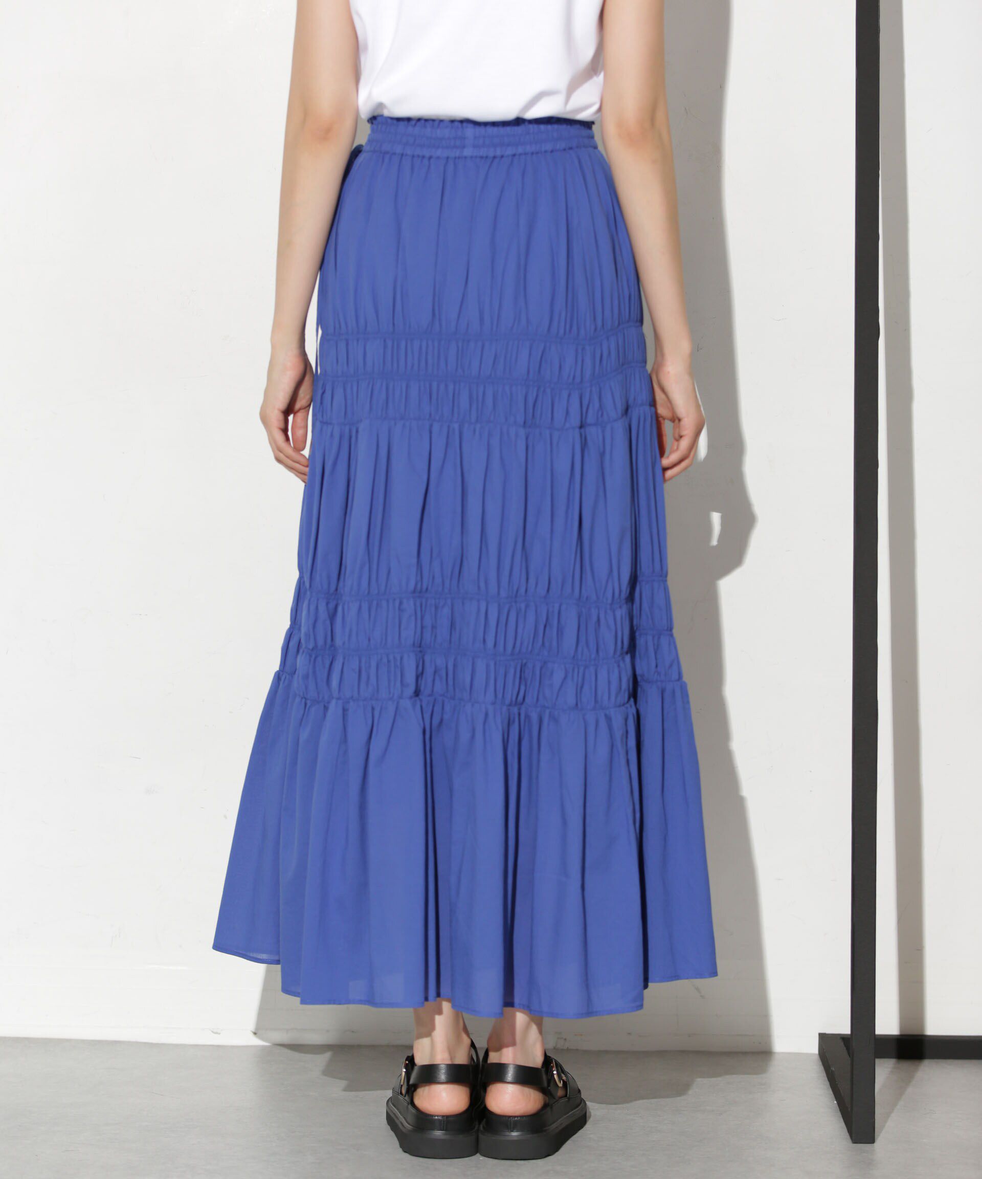 nano･universe「ティアードギャザースカート」|スカート|