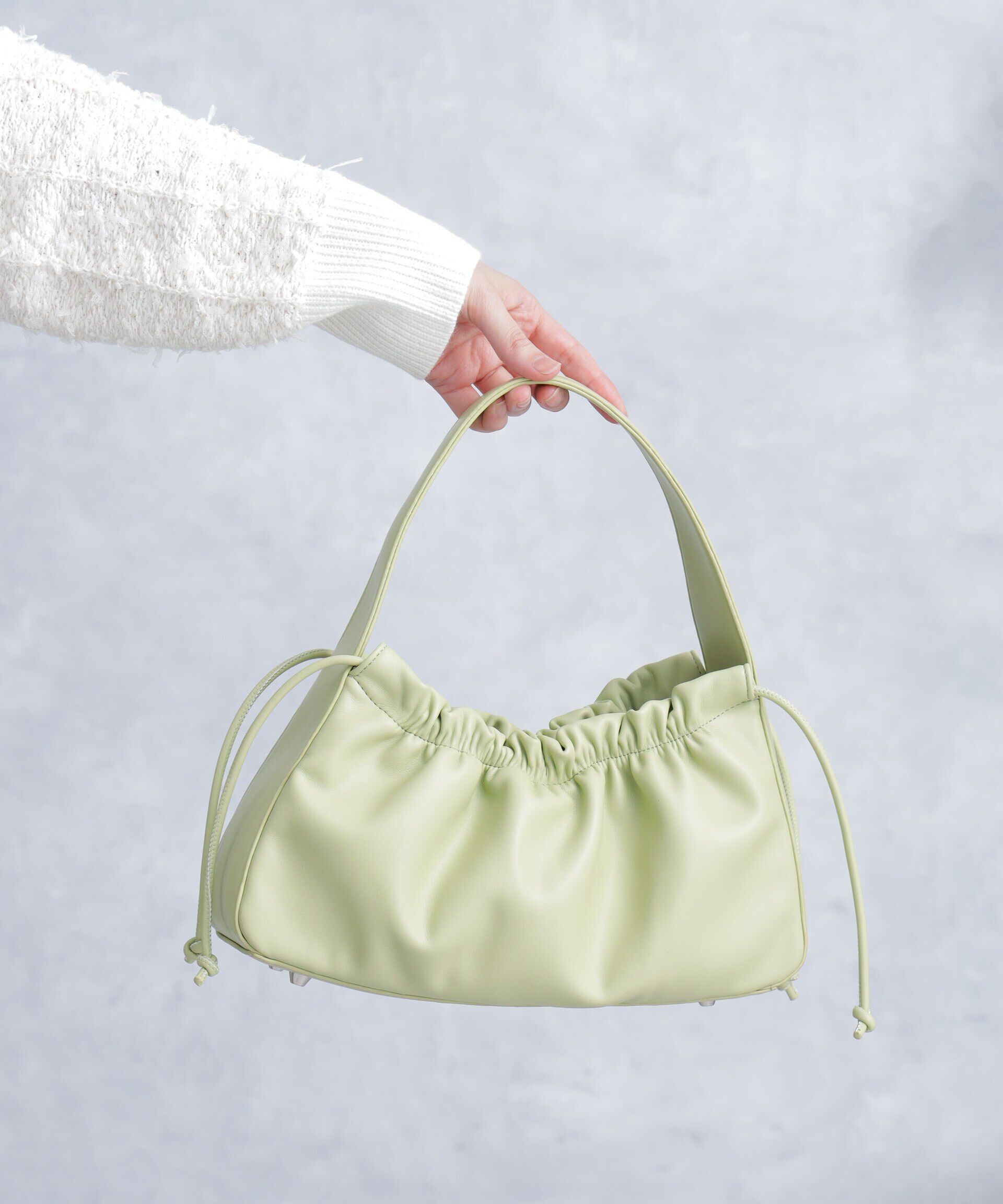 nano･universe「ギャザーハンドルバッグ」|ハンドバッグ|