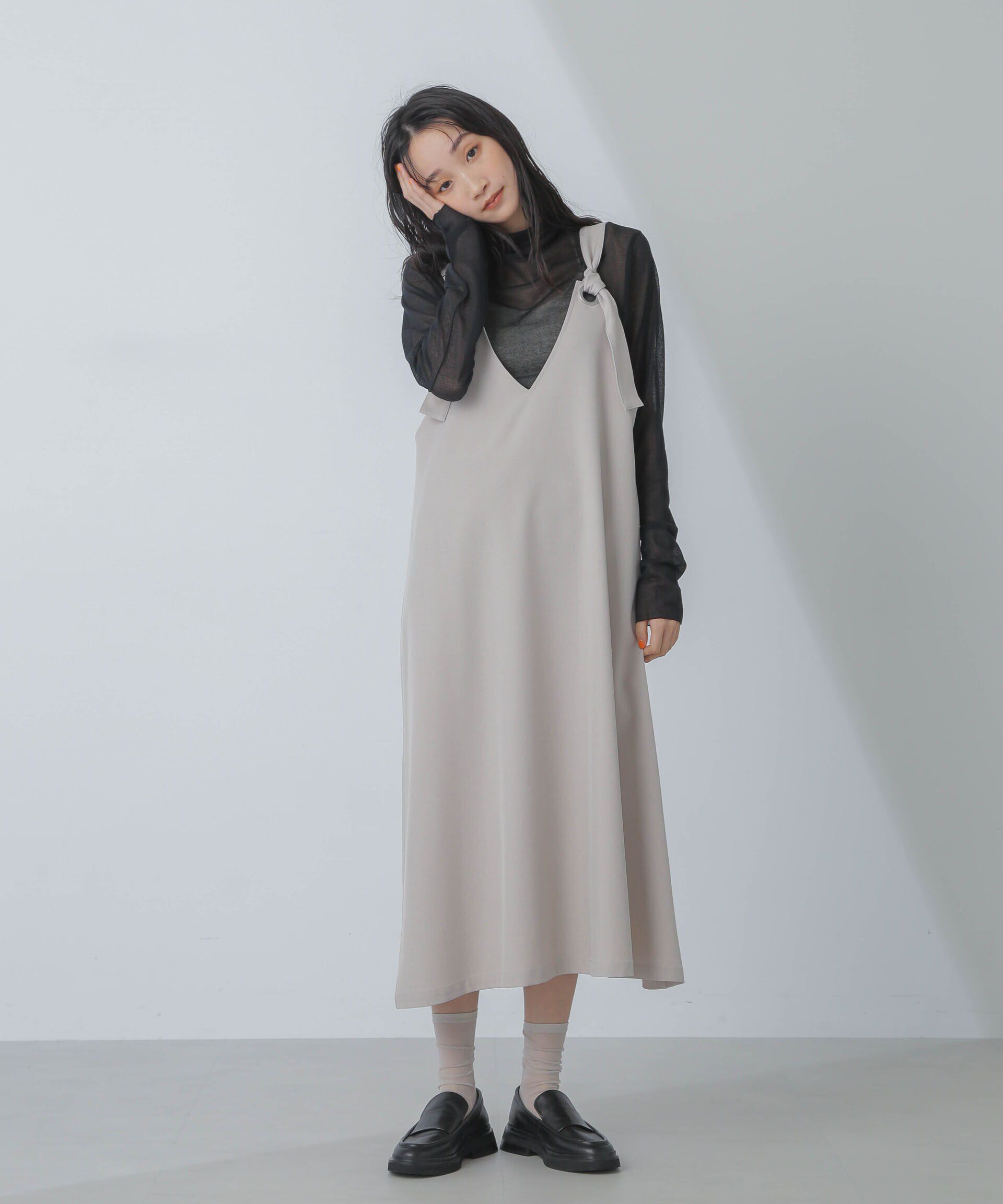 nano･universe「前後2wayベルトストラップワンピース」|ワンピース|