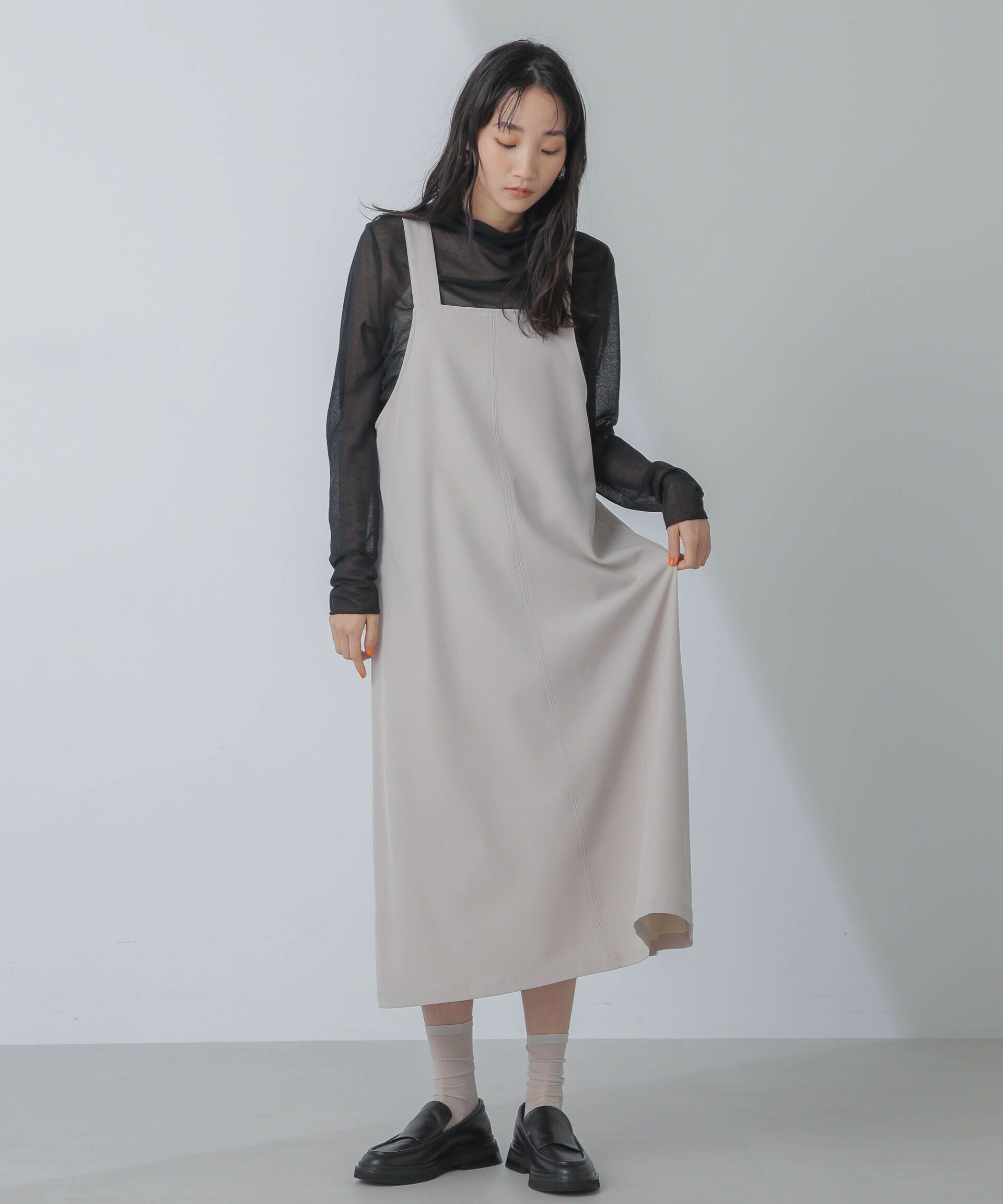 nano･universe「前後2wayベルトストラップワンピース」|ワンピース|