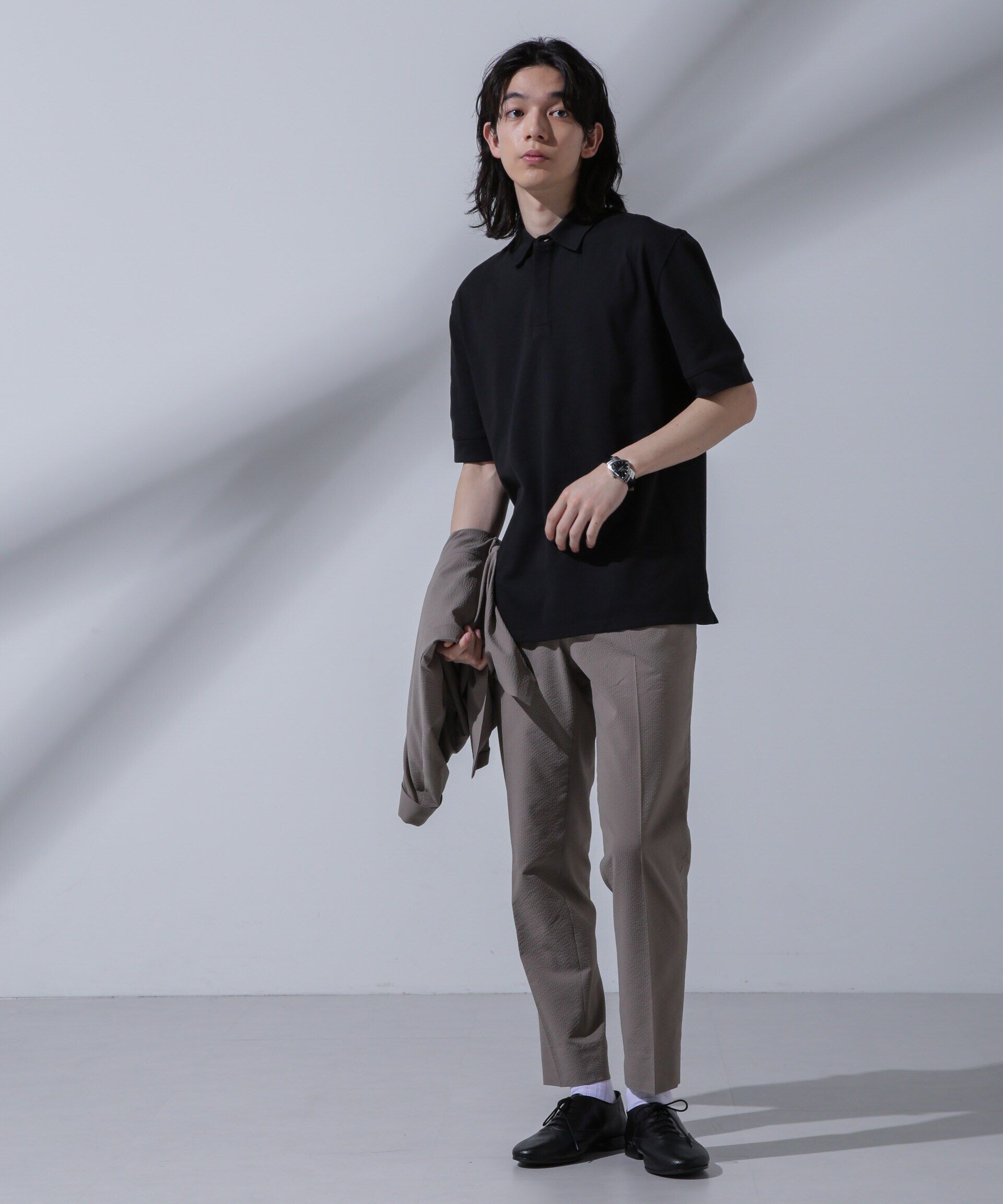 nano･universe「Anti Soaked(R) 汗染み防止 比翼ポロシャツ」|Tシャツ・カットソー|