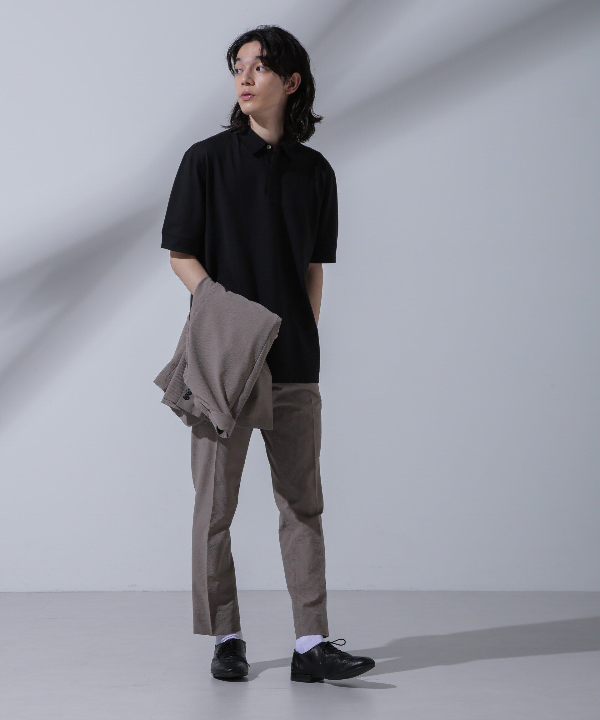 nano･universe「Anti Soaked(R) 汗染み防止 比翼ポロシャツ」|Tシャツ・カットソー|