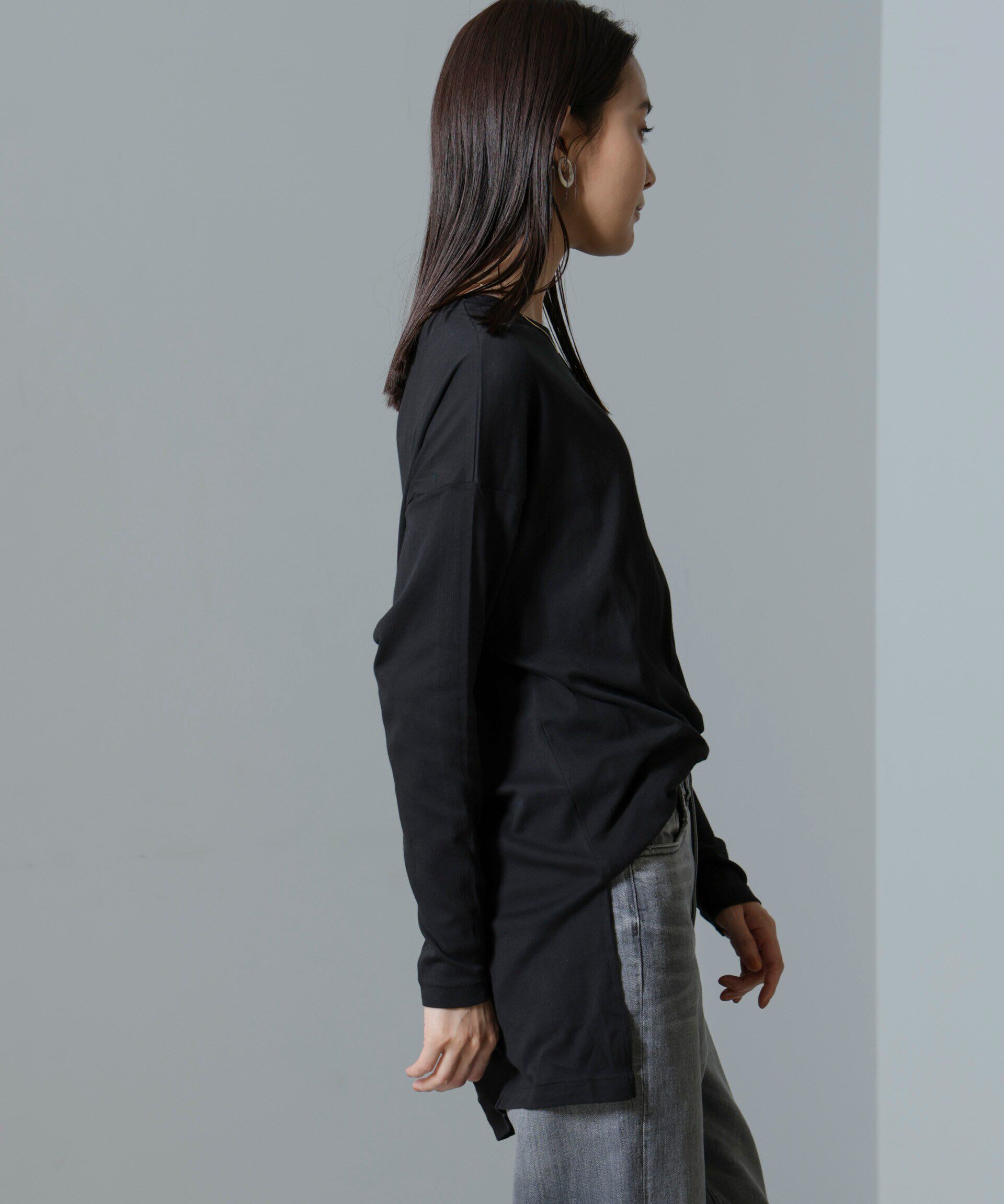 nano･universe「Robert P. Miller/Lightrib turtle Crew L/S tee」|Tシャツ・カットソー|