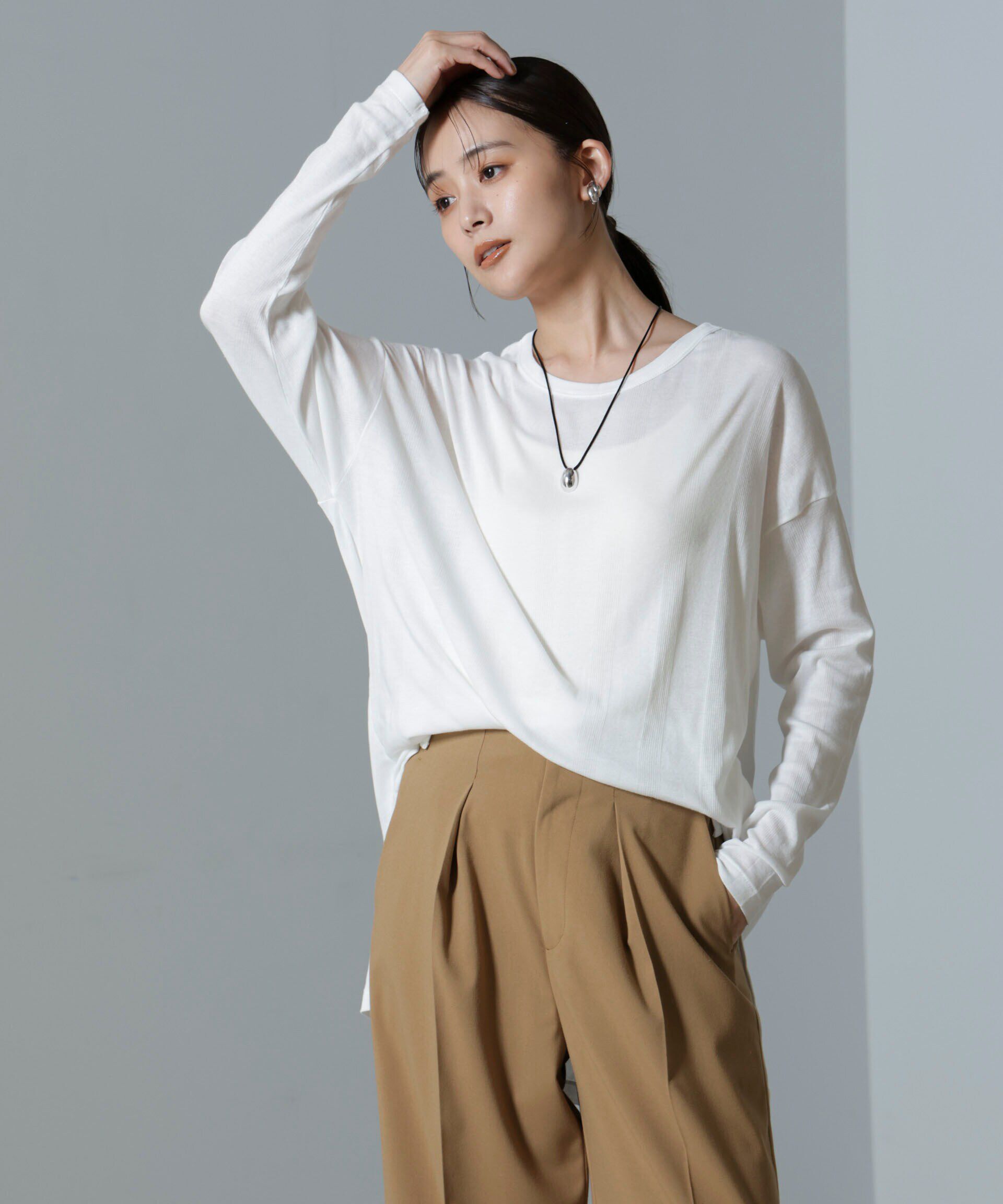 nano･universe「Robert P. Miller/Lightrib turtle Crew L/S tee」|Tシャツ・カットソー|