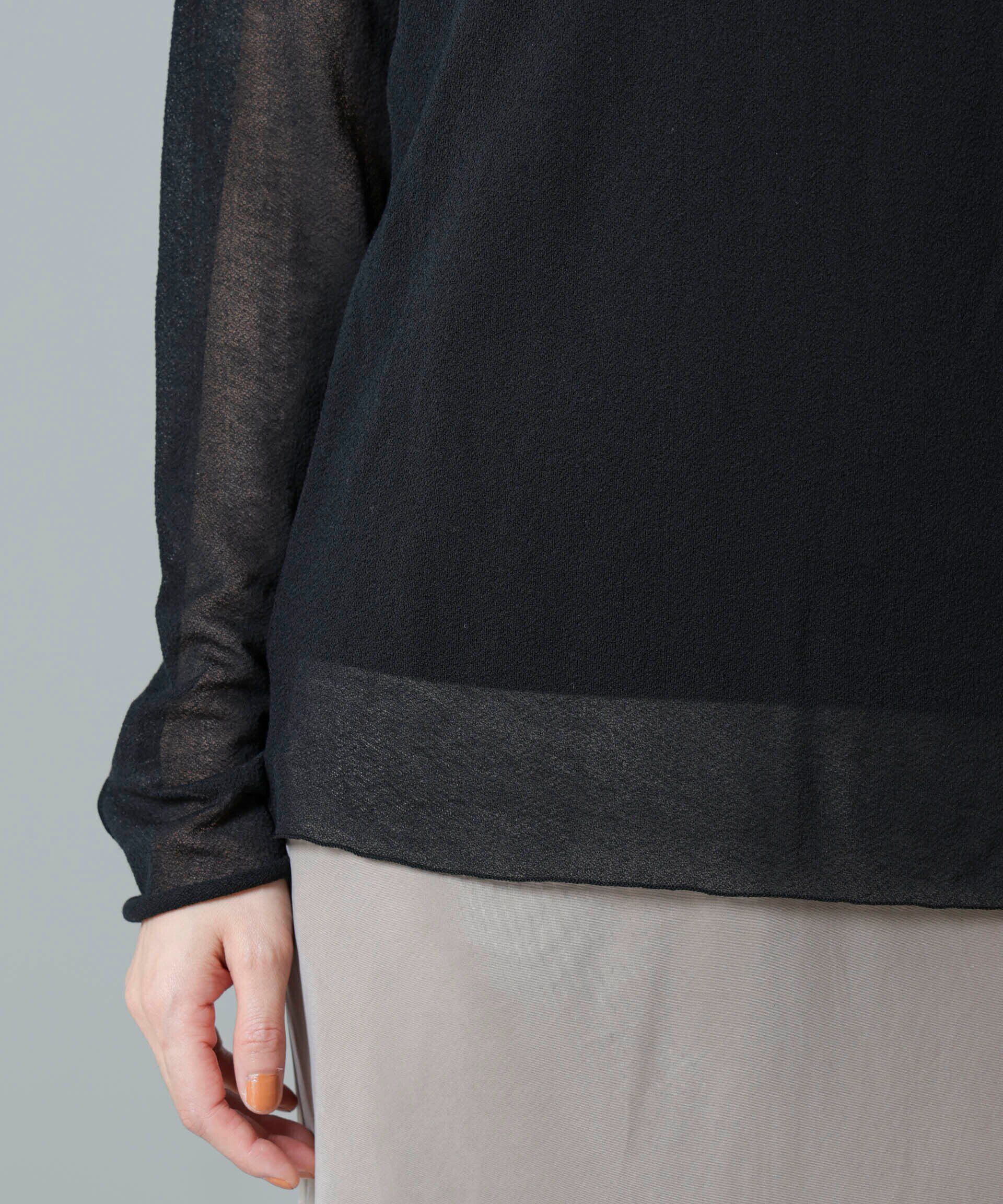 nano･universe「梨地シアータートルカットトップス」|Tシャツ・カットソー|