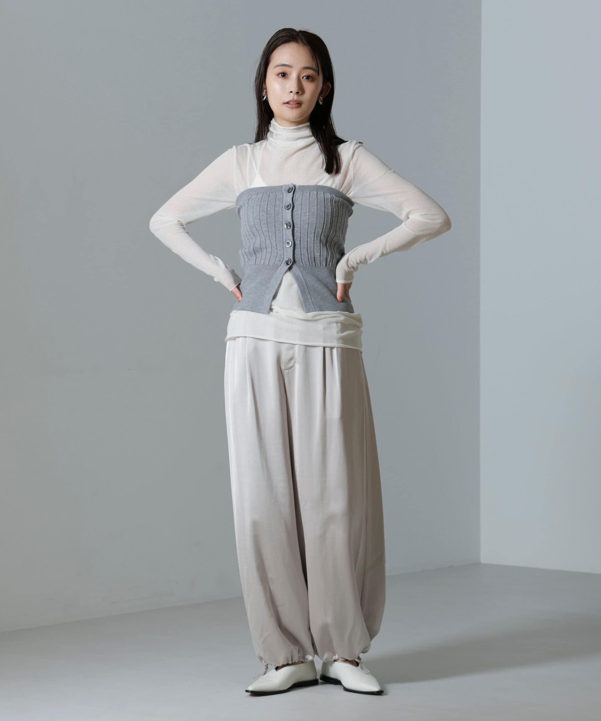 nano･universe「梨地シアータートルカットトップス」|Tシャツ・カットソー|