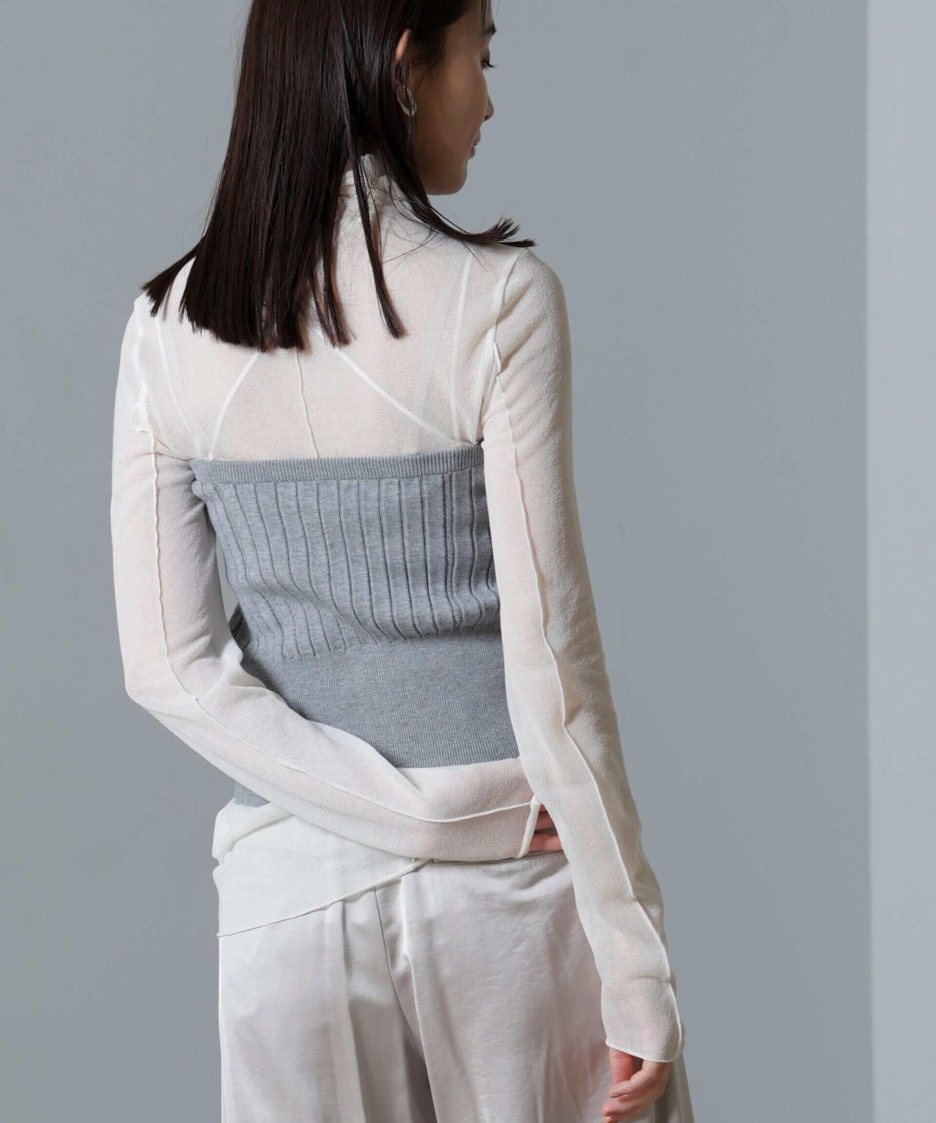 nano･universe「梨地シアータートルカットトップス」|Tシャツ・カットソー|