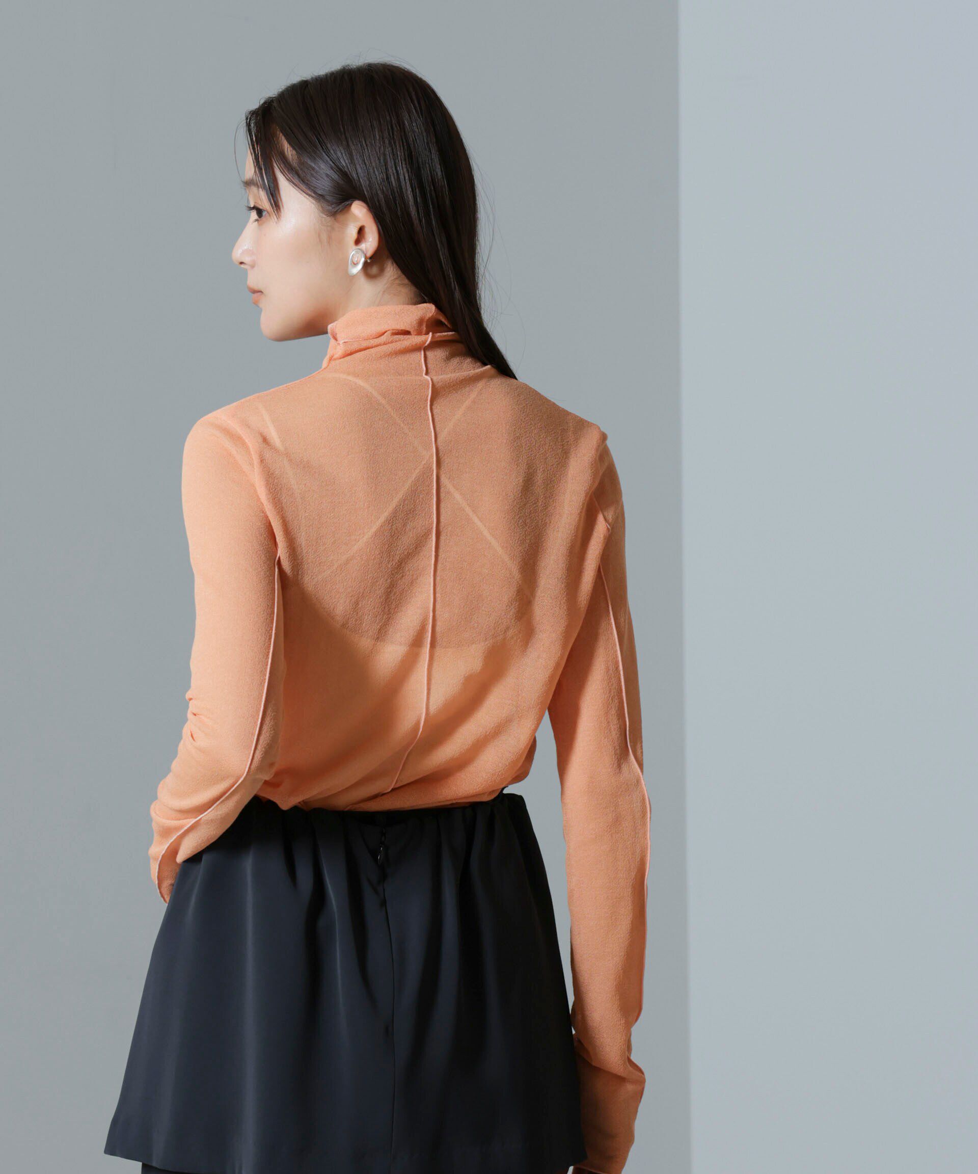 nano･universe「梨地シアータートルカットトップス」|Tシャツ・カットソー|