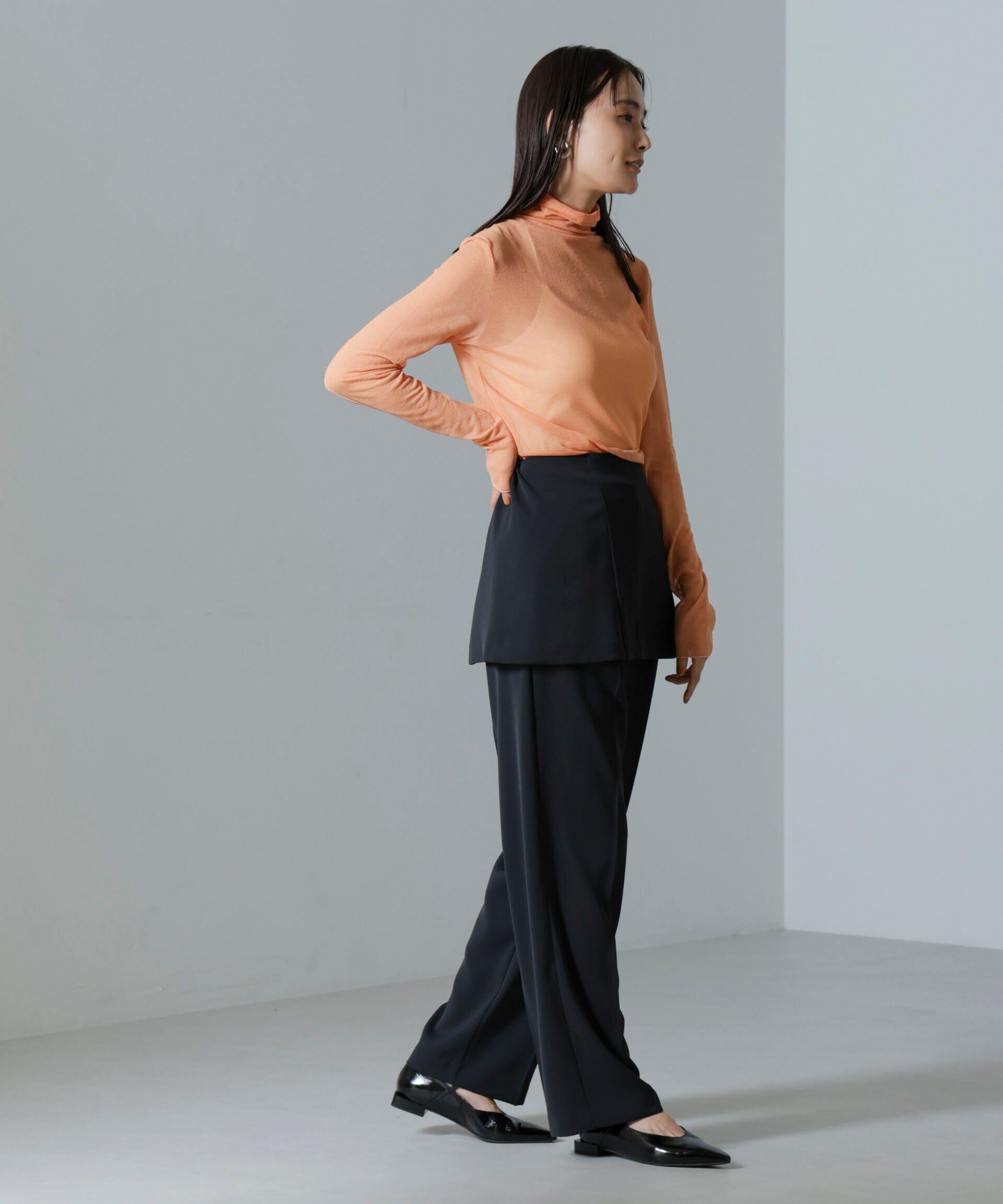 nano･universe「梨地シアータートルカットトップス」|Tシャツ・カットソー|