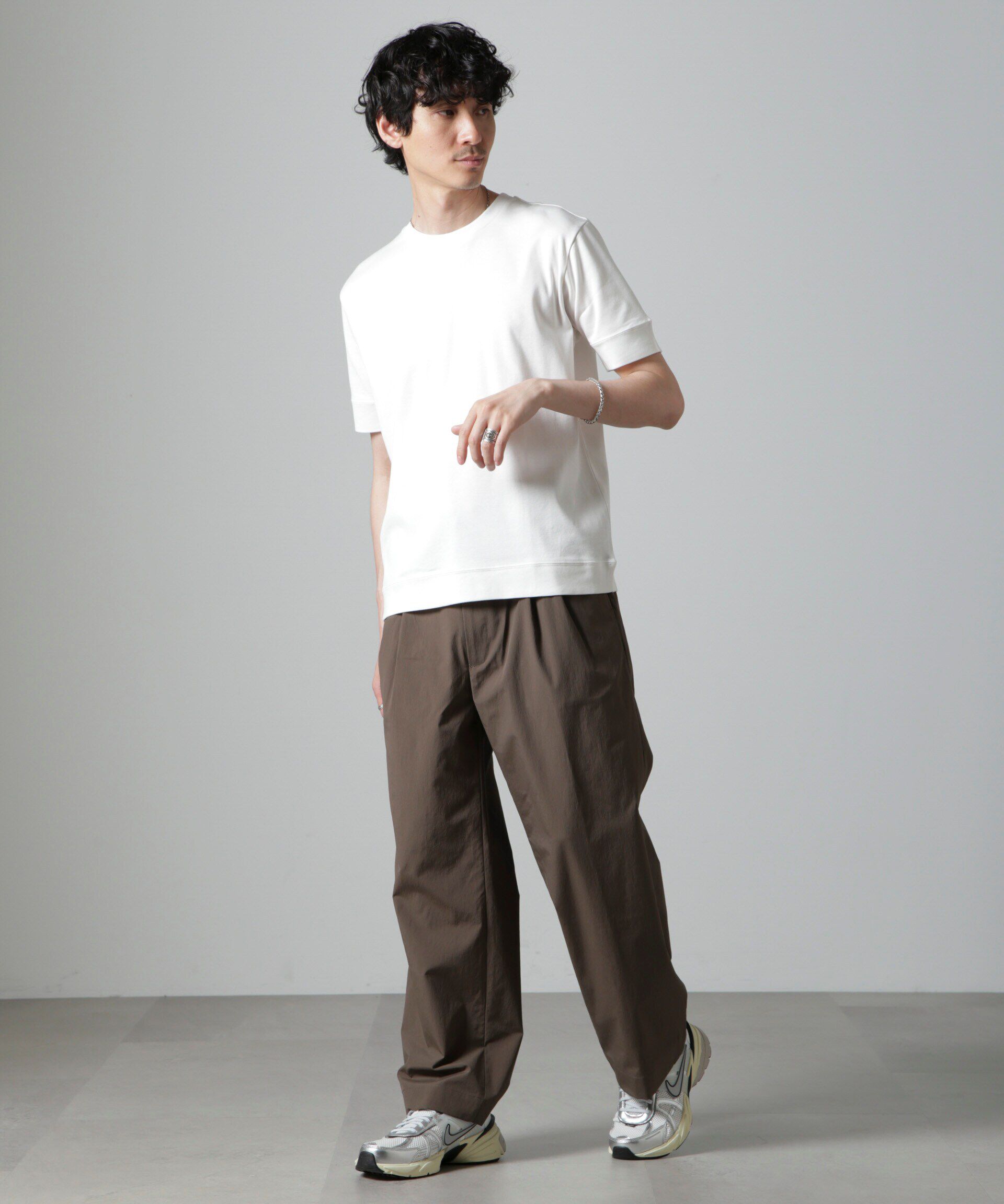 nano･universe「｢FORMAL JERSEY｣クルーネックカットソー半袖」|Tシャツ・カットソー|