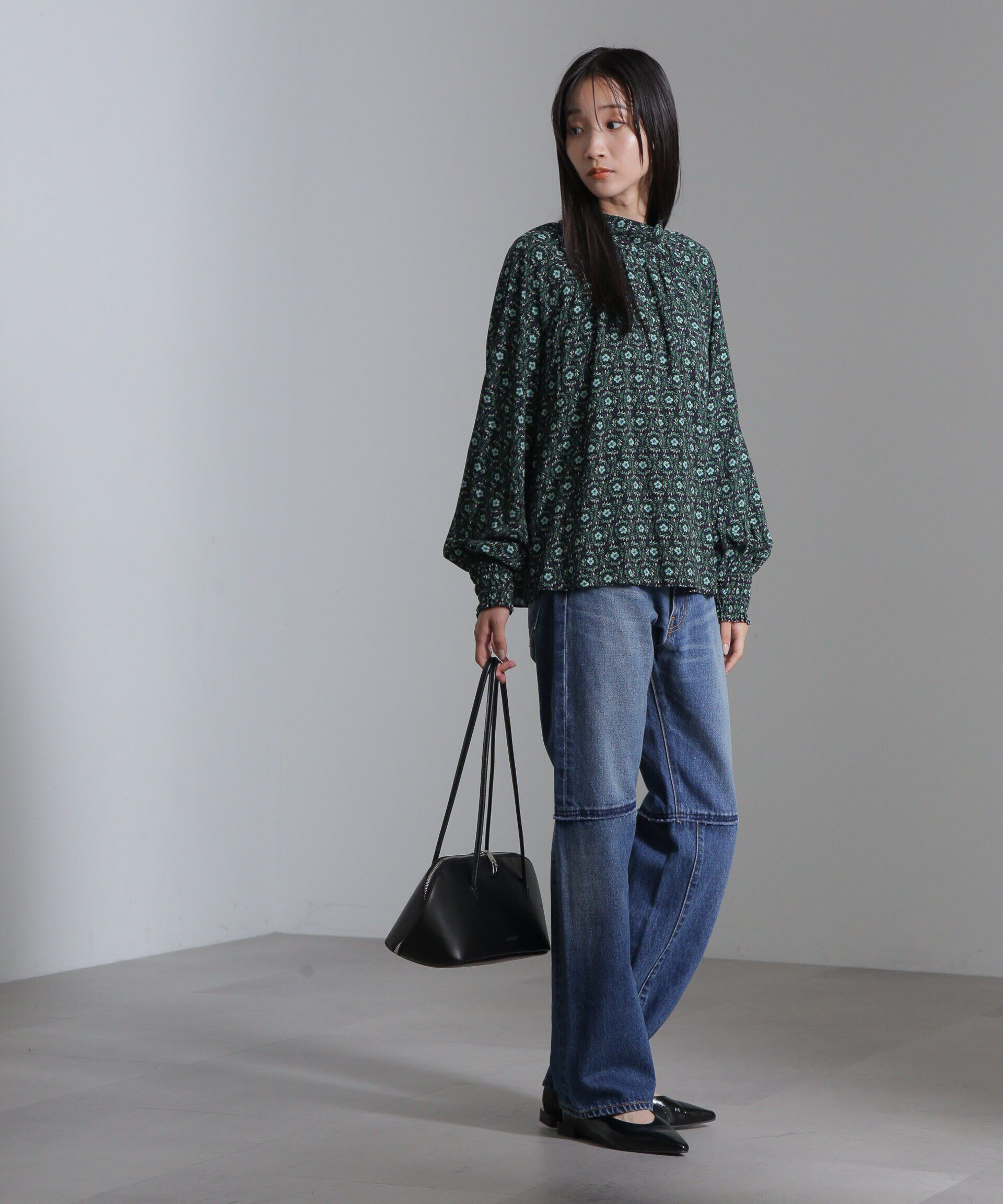 nano･universe「リメイク風ワイドストレートパンツ」|チノ|