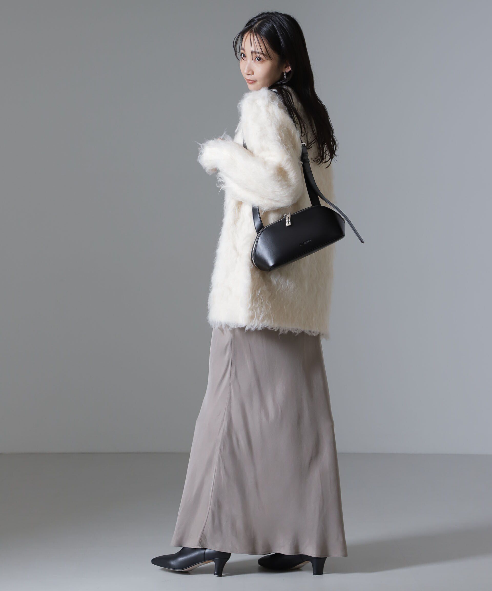 nano･universe「ロングシャギーニットカーディガン」|ニット・セーター|