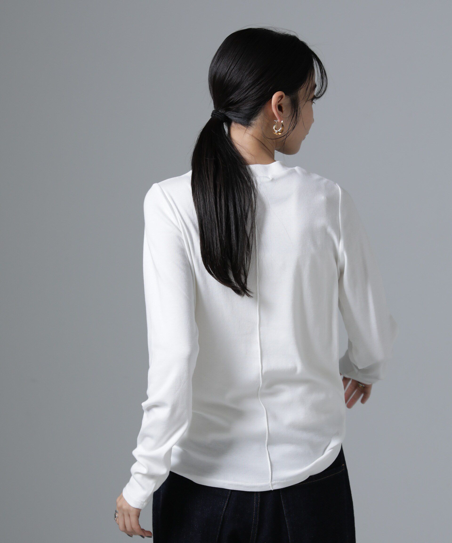 nano･universe「ジンジャー吸湿発熱抗菌防臭クルーネックカットソー」|Tシャツ・カットソー|