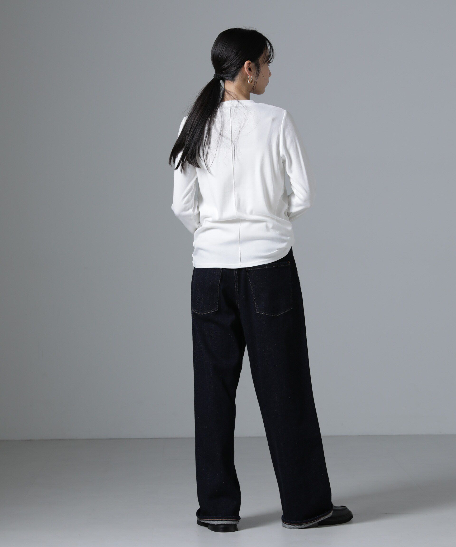 nano･universe「ジンジャー吸湿発熱抗菌防臭クルーネックカットソー」|Tシャツ・カットソー|