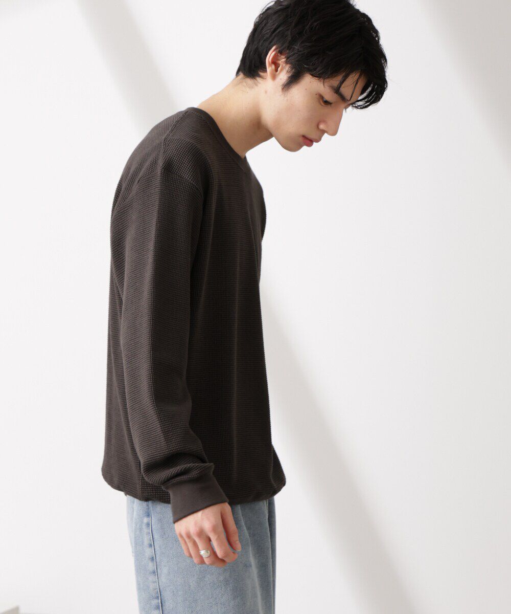 nano･universe「テックワッフルクルーネックTシャツ」|Tシャツ・カットソー|