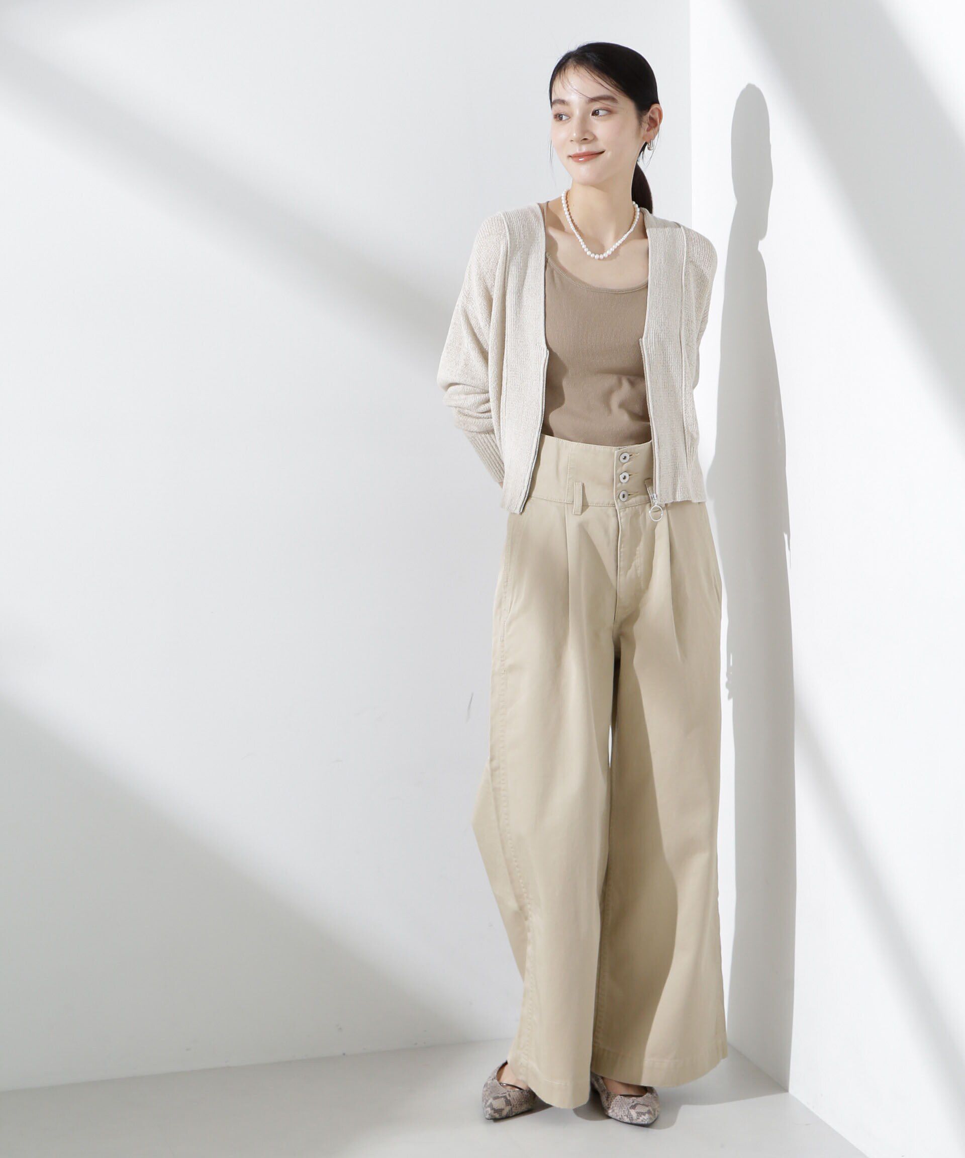 nano･universe「カップ付きバッククロスキャミソール」|Tシャツ・カットソー|