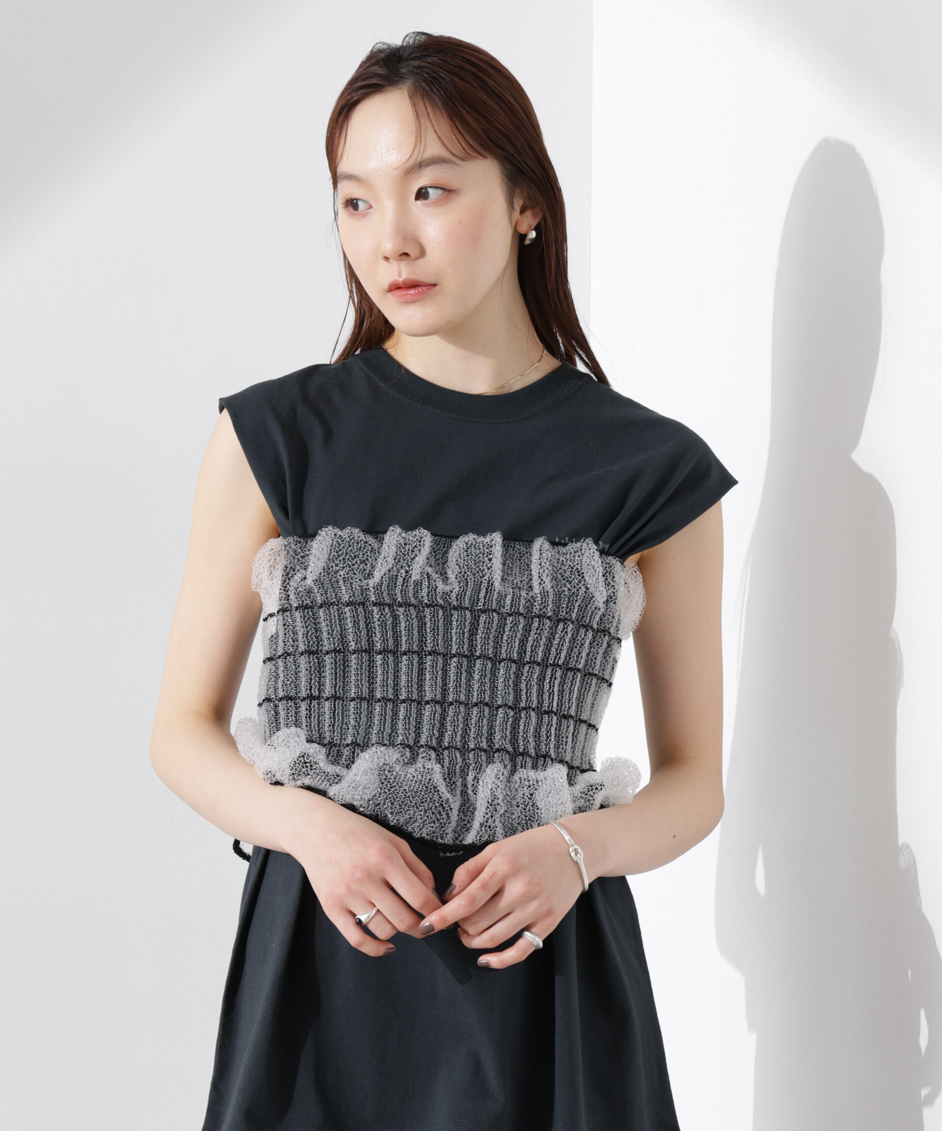 nano･universe「ODAKHA/clear specter tube top」|ニット・セーター|