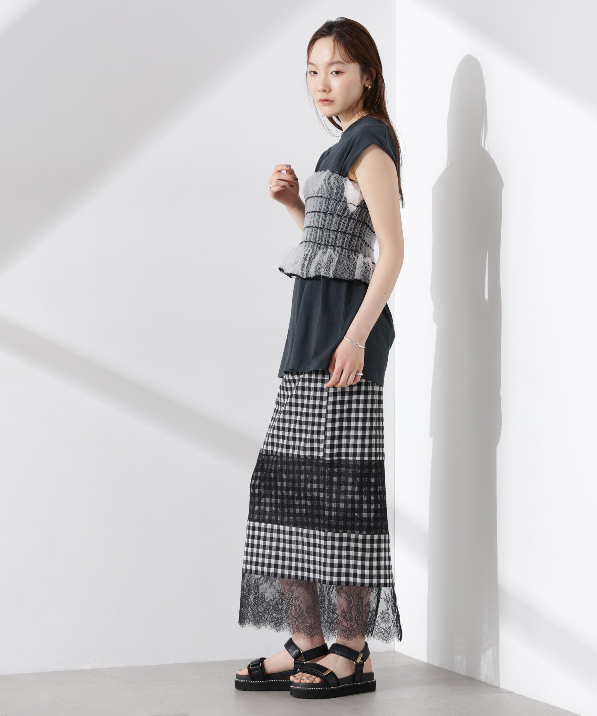 nano･universe「ODAKHA/clear specter tube top」|ニット・セーター|