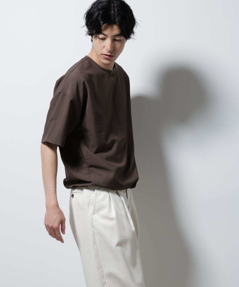 nano･universe「セオアルファ プルオーバーシャツ」|シャツ・ブラウス|ブラウン