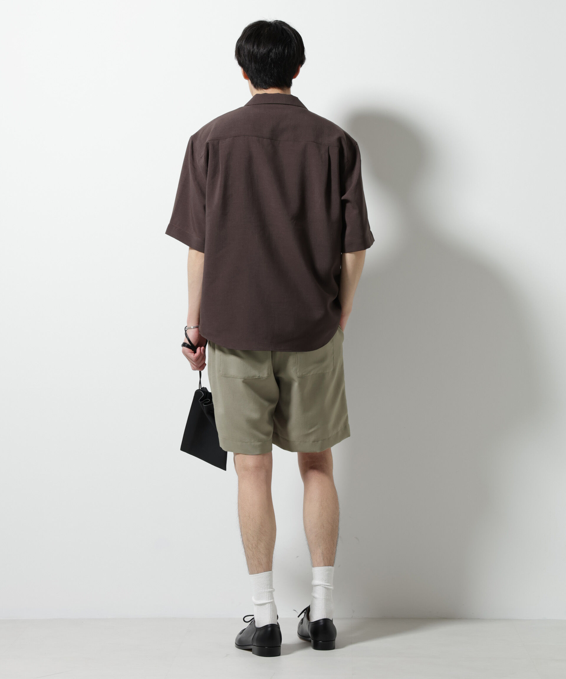 nano･universe「メランジドライイージーショートパンツ（セットアップ可）」|チノ|