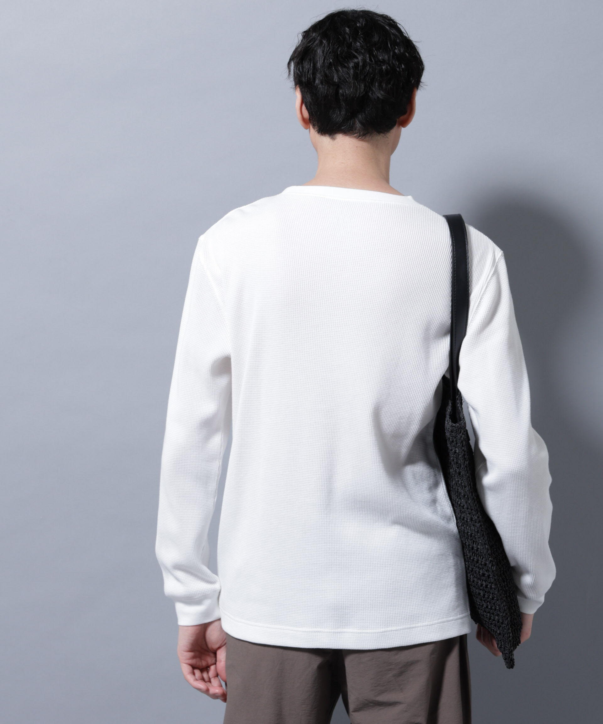 nano･universe「アンチスメルワッフルTシャツ 長袖」|Tシャツ・カットソー|