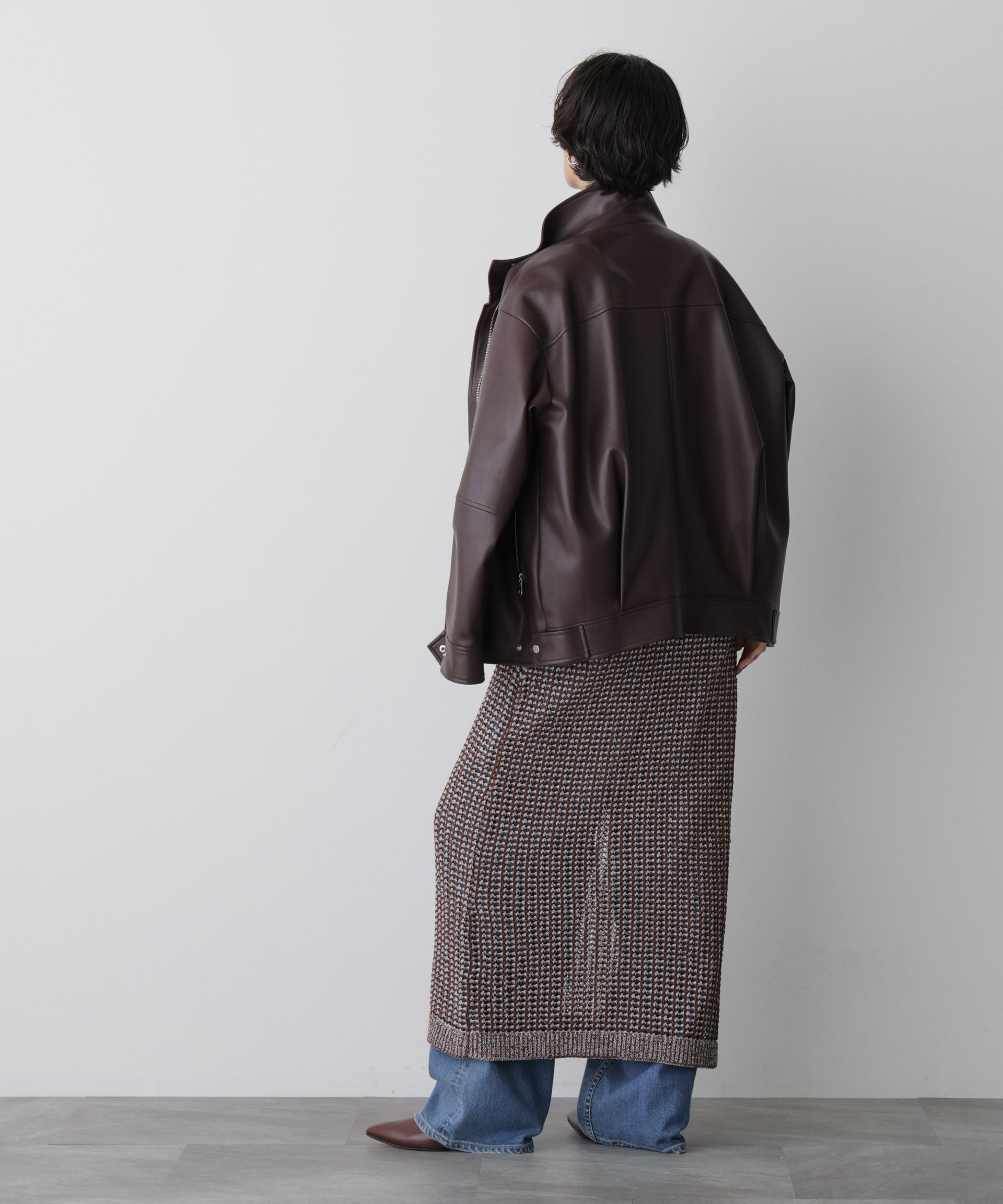 nano･universe「「STEVELOUR」シャイニーレースニットワンピース」|ニット・セーター|