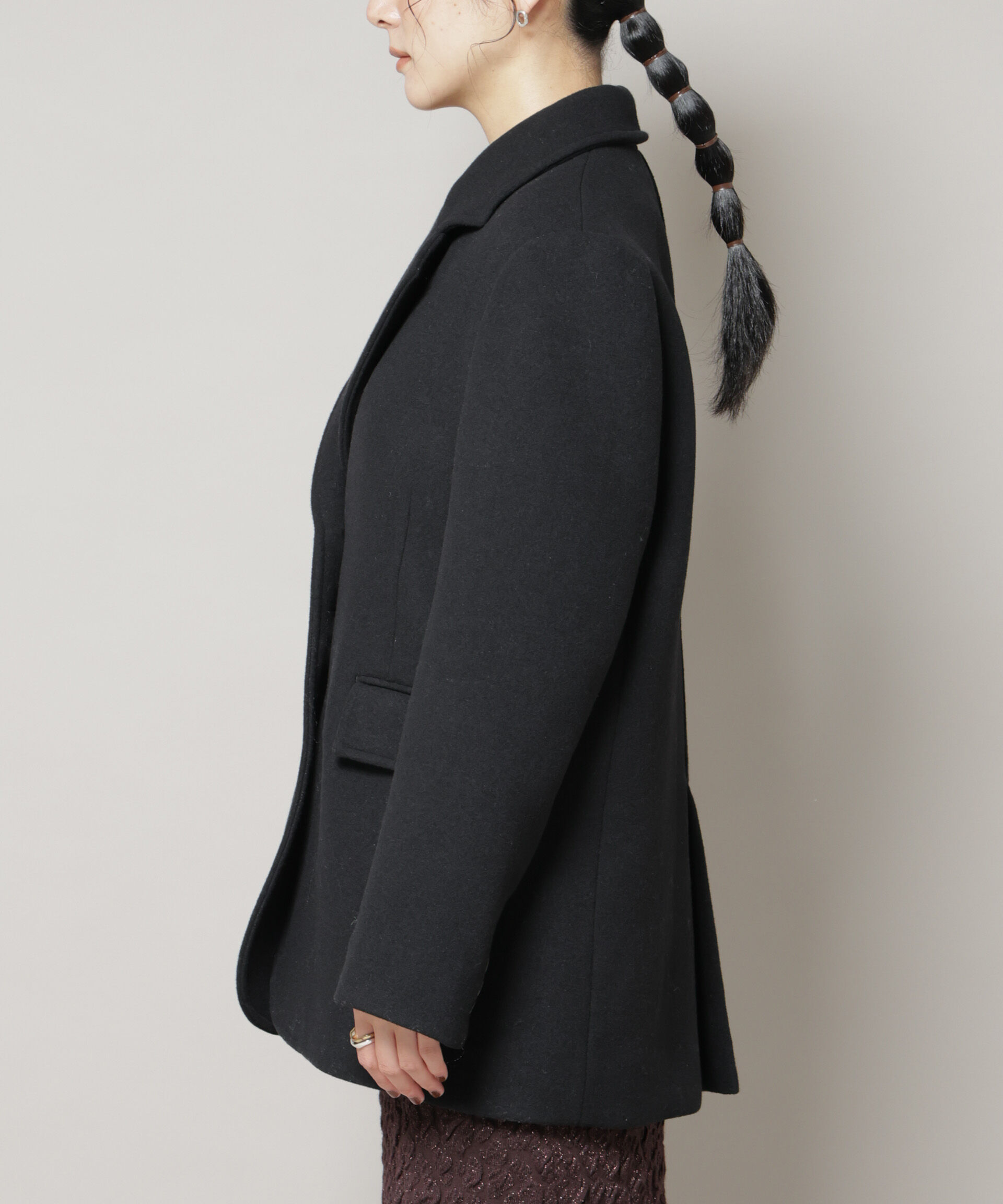 nano･universe「ワイドショルダージャケット」|テーラードジャケット|