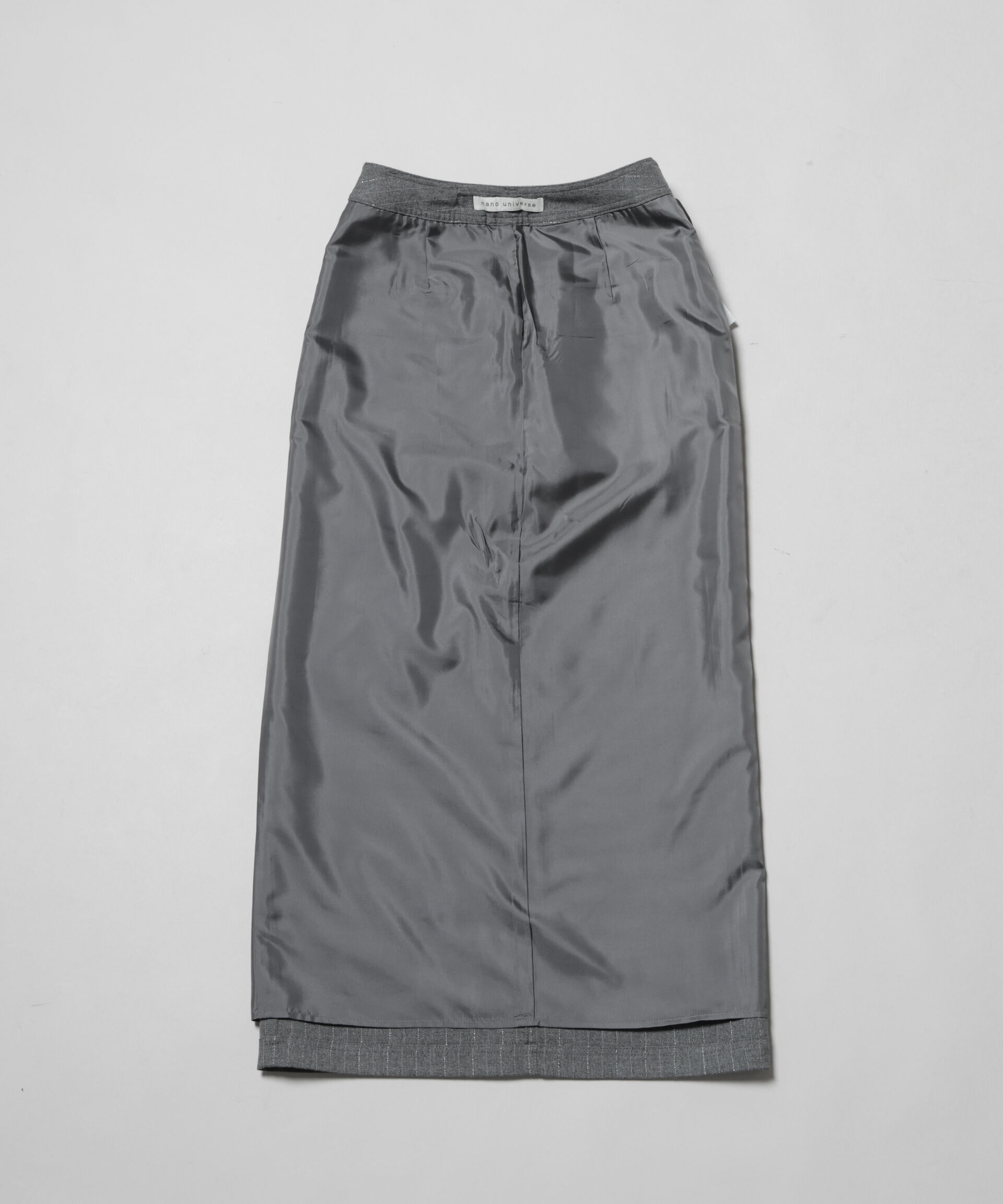 nano･universe「ラメストライプスーチングIラインスカート」|スカート|