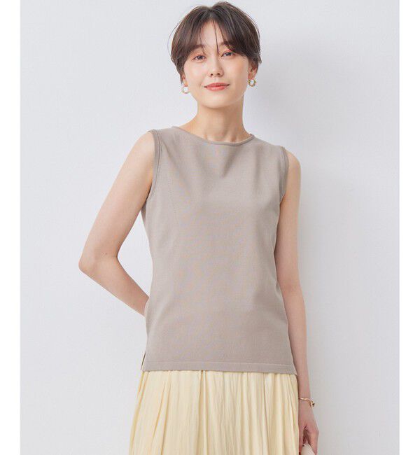 組曲「【WEB限定カラーあり】ニットタンクトップ」|タンクトップ|トープ系
