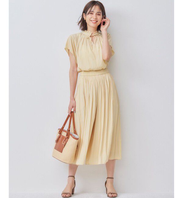 組曲「【新色追加】ギャザーライトデシン パンツ」|その他|