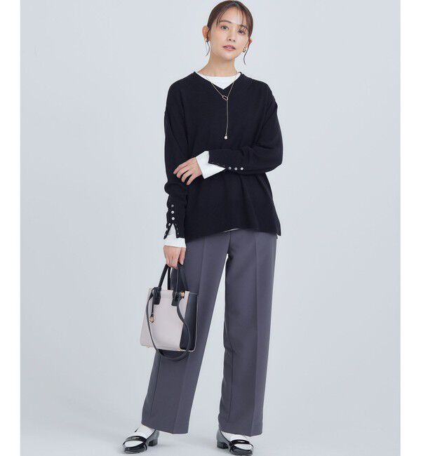 組曲「【WEB限定】ベーシックダブルクロス ワイドストレートパンツ」|その他|