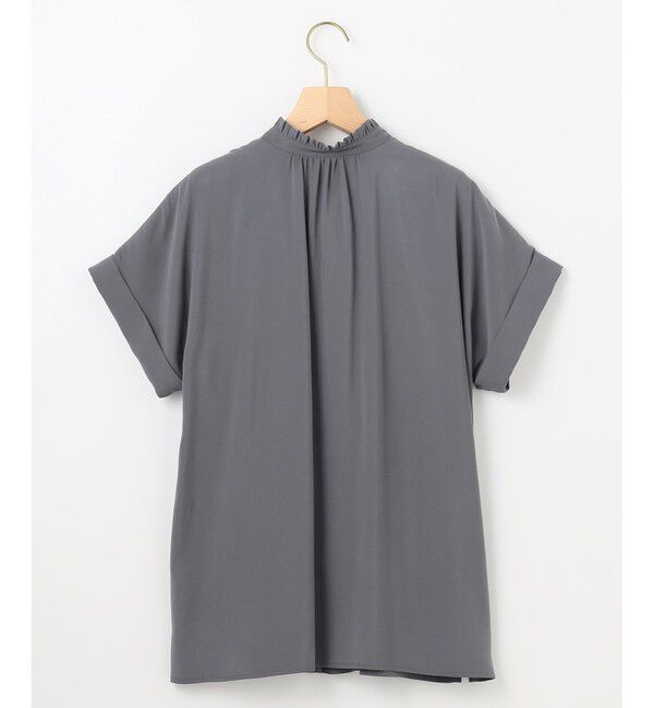 組曲「バウンディングシャーティング バンドカラーフリル ブラウス」|シャツ・ブラウス|