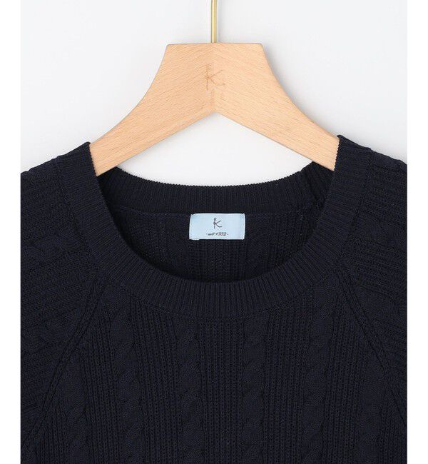 組曲「【WEB限定】バックリボンケーブル ニット」|ニット・セーター|