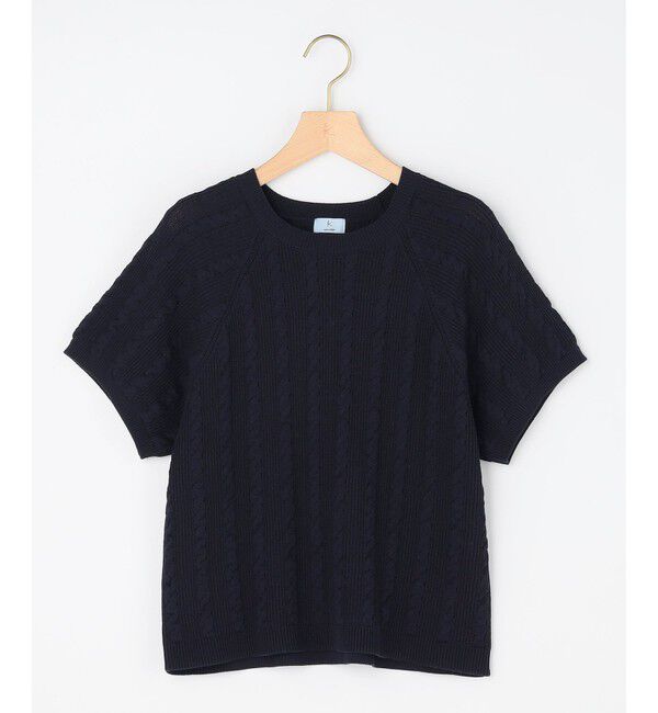 組曲「【WEB限定】バックリボンケーブル ニット」|ニット・セーター|