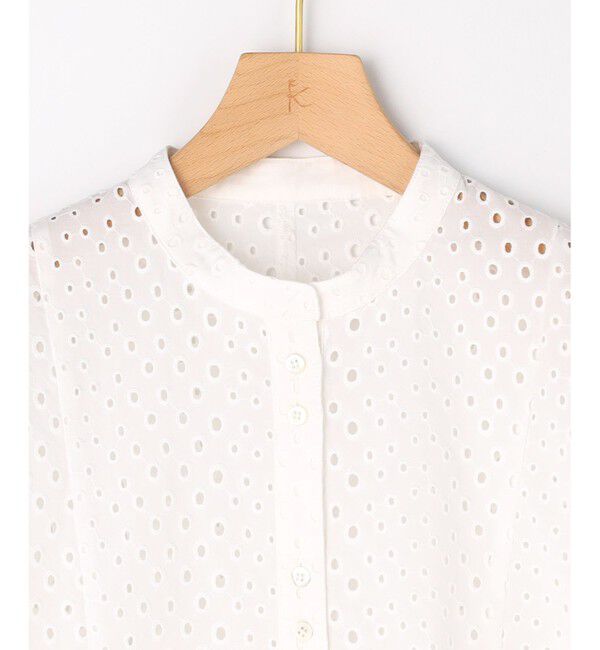 組曲「エンブロイダリーレーススタンドネック ブラウス」|シャツ・ブラウス|