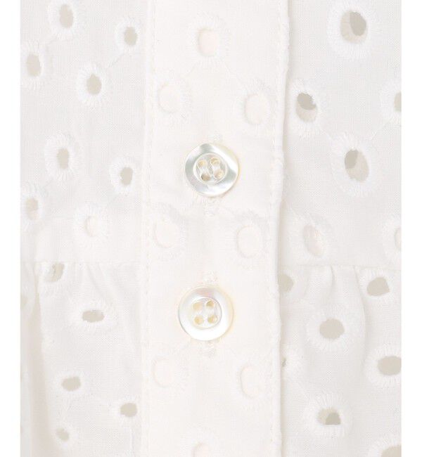 組曲「エンブロイダリーレーススタンドネック ブラウス」|シャツ・ブラウス|