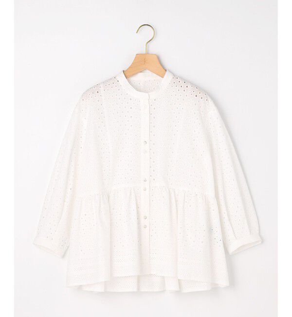 組曲「エンブロイダリーレーススタンドネック ブラウス」|シャツ・ブラウス|