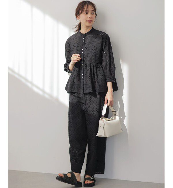 組曲「エンブロイダリーレーススタンドネック ブラウス」|シャツ・ブラウス|