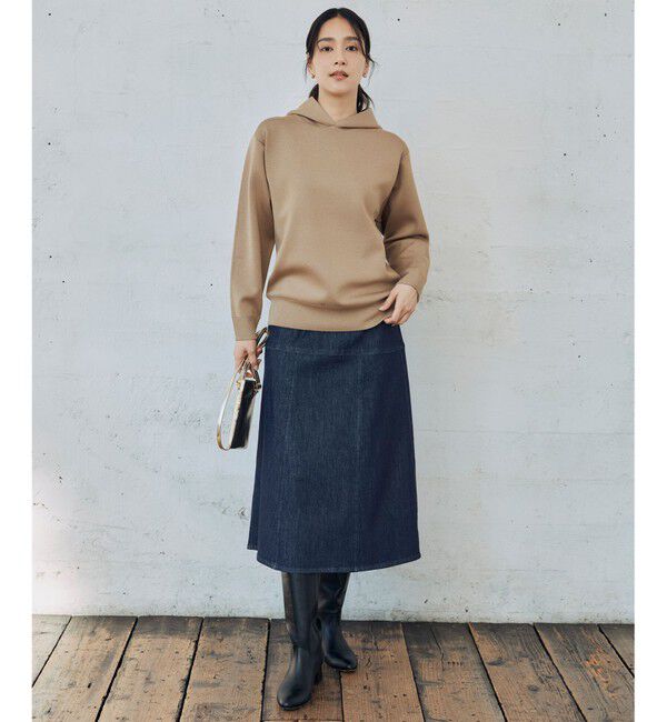 自由区「【洗える】ウスカルデニム スカート」|スカート|
