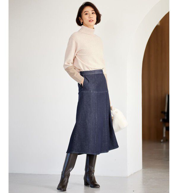 自由区「【洗える】ウスカルデニム スカート」|スカート|