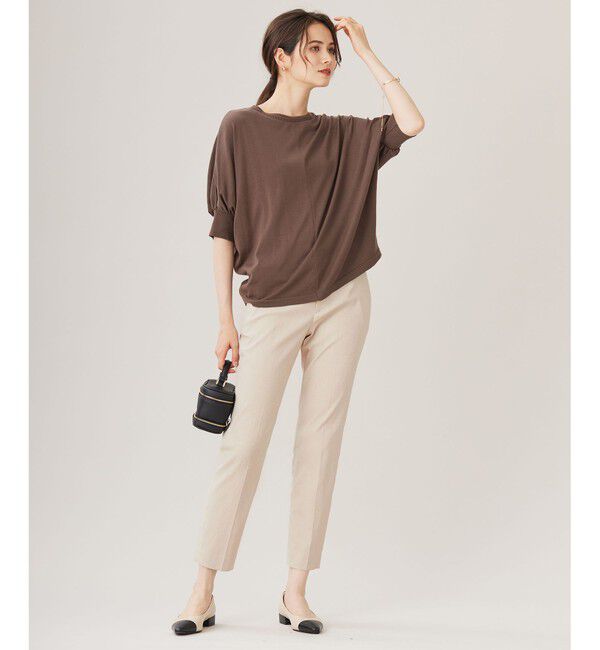 自由区「【カタログ掲載・洗える】ドルマンスリーブ カットソー」|Tシャツ・カットソー|