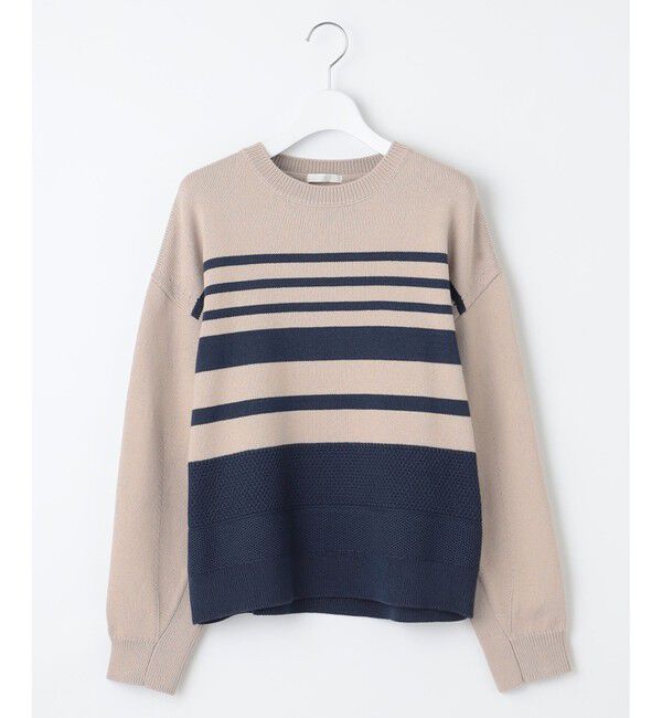 自由区「【洗える】コットンポリミドルゲージ ニット」|ニット・セーター|