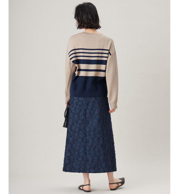 自由区「【洗える】コットンポリミドルゲージ ニット」|ニット・セーター|