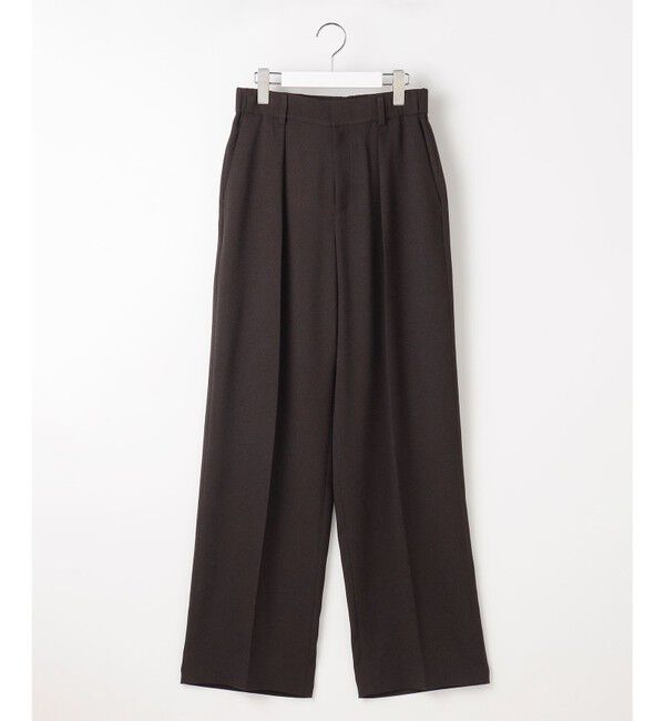 自由区「【ご好評につき新色追加・セットアップ対応】リネンライクシンセティックワイドストレート パンツ」|その他|