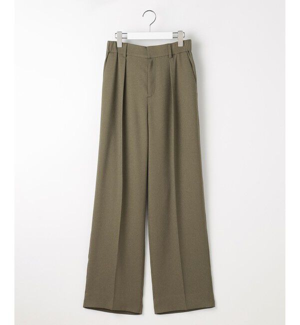 自由区「【ご好評につき新色追加・セットアップ対応】リネンライクシンセティックワイドストレート パンツ」|その他|