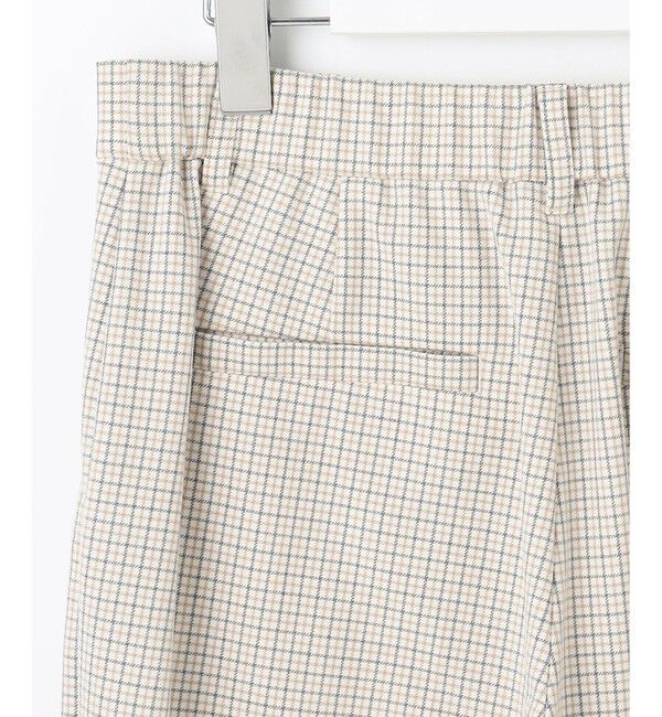 自由区「TRギャバチェック柄ストレート パンツ」|その他|